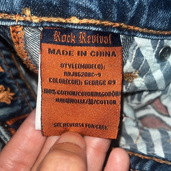 Rock Revival George Bootcut Boot Jeans 31 - Picture 9 of 9